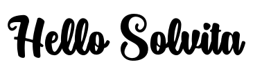 Hello Solvita Font Image