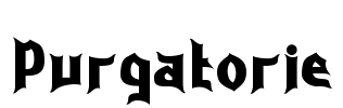 Purgatorie Font Image