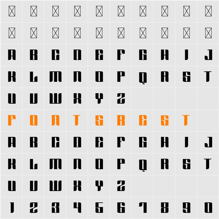 Arlot Demo Character Map