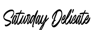 Saturday Delicate Font Image