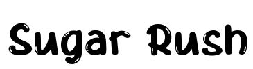Sugar Rush Font Image