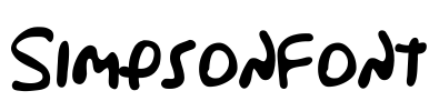 Simpsonfont Font Image