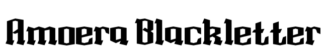Amoera Blackletter Font Image