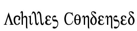 Achilles Condensed Font Image