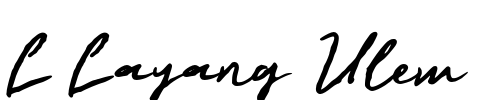 L Layang Ulem Font Image