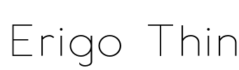 Erigo Thin Font Image