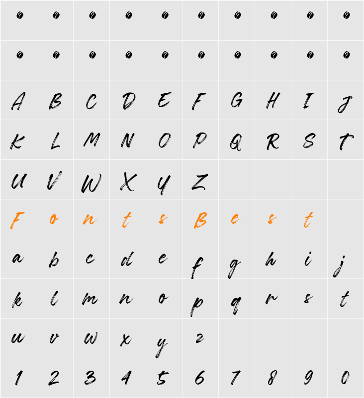 Stephile Character Map
