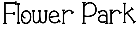 Flower Park Font Image
