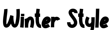 Winter Style Font Image