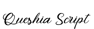 Queshia Script Font Image