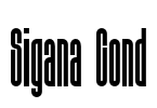 Sigana Cond Font Image