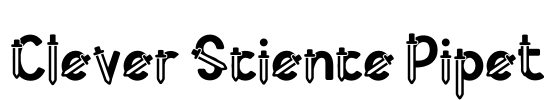 Clever Science Pipet Font Image