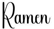 Ramen Font Image