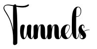 Tunnels Font Image
