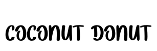 Coconut Donut Font Image
