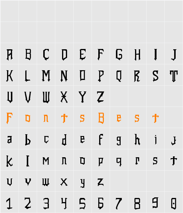 Mountain King Character Map