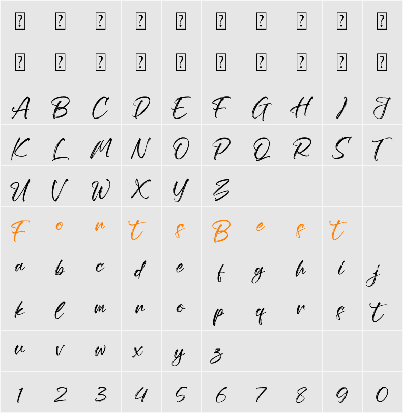 Blacklife Character Map
