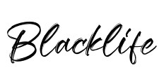 Blacklife Font Image