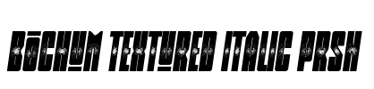 Bochum Textured Italic Prsn Font Image