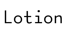 Lotion Font Image