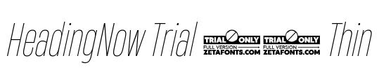 HeadingNow Trial 31 Thin Font Image