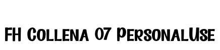 FH Collena 07 PersonalUse Font Image