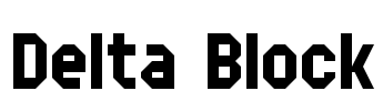 Delta Block Font Image
