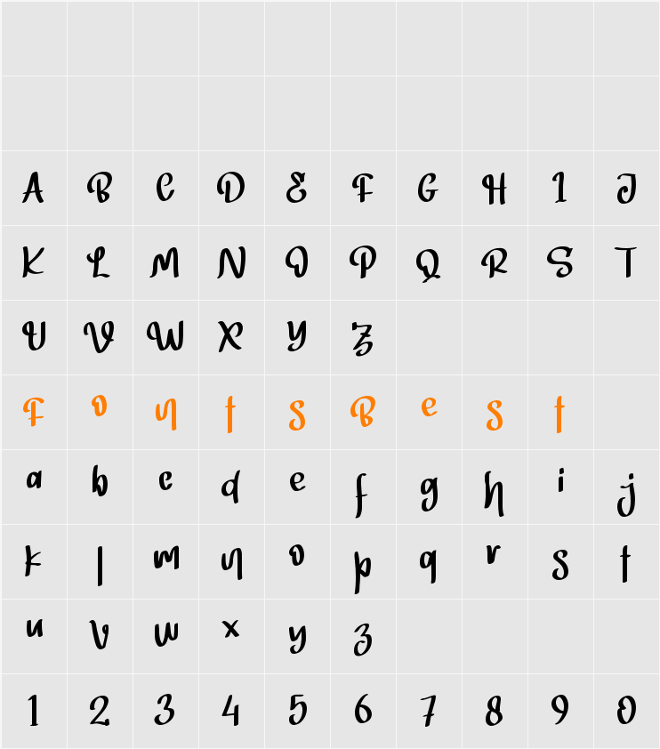 Black Optimus - Personal Use Character Map