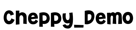 Cheppy_Demo Font Image