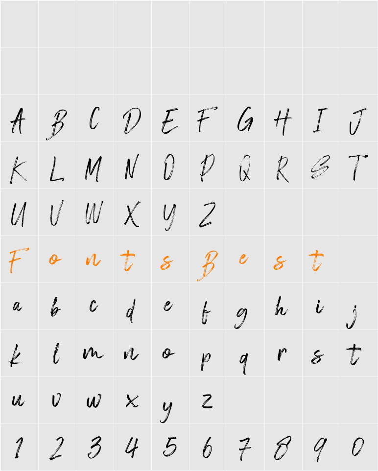 Estebak Character Map