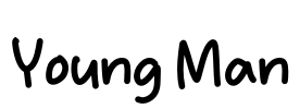 Young Man Font Image