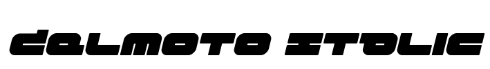 Delmoto Italic Font Image