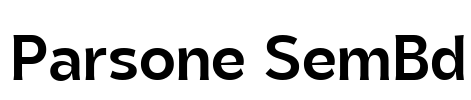 Parsone SemBd Font Image