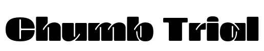 Chumb Trial Font Image
