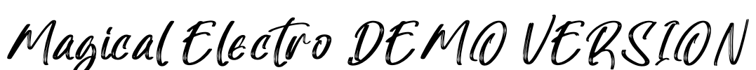 Magical Electro DEMO VERSION Font Image