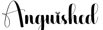 Anguished Font Image