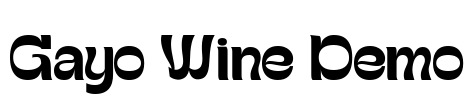 Gayo Wine Demo Font Image