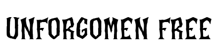 Unforgomen Free Font Image