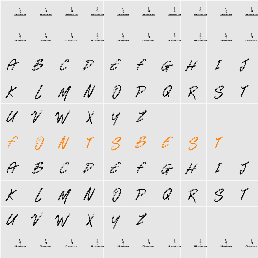 Snackers Character Map