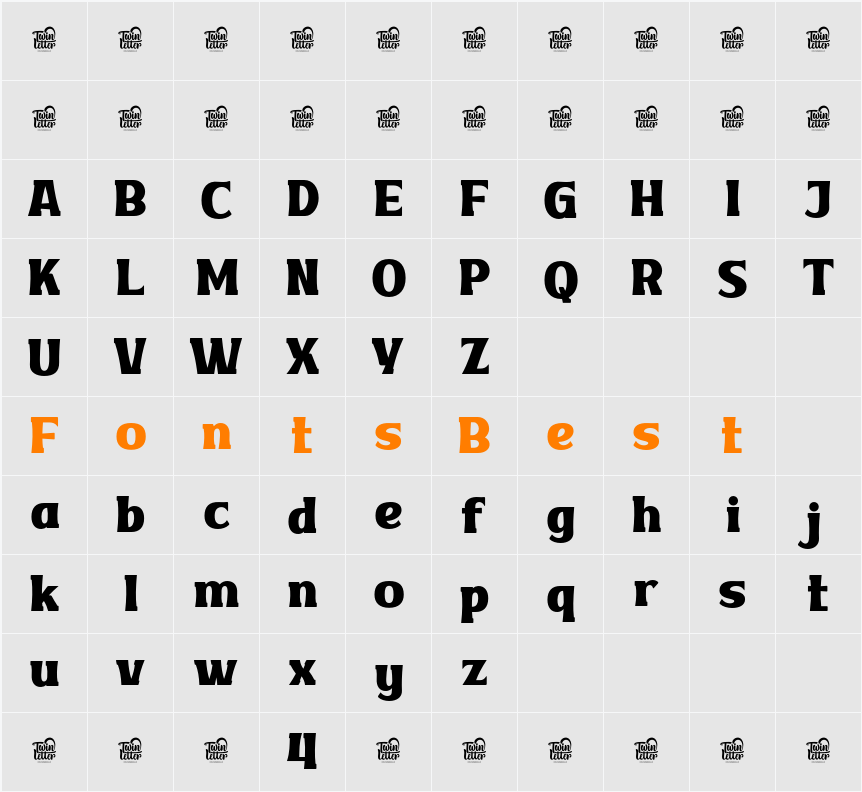 VAKOZITRIAL Character Map