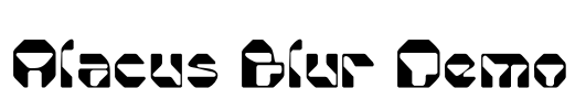 Alacus Blur Demo Font Image