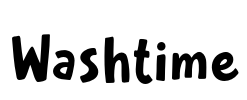Washtime Font Image