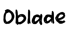 Oblade Font Image