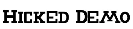 Hicked Demo Font Image