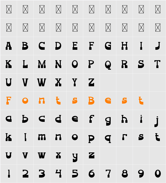 Weighty-Step Character Map