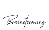 Brainstorming Font Image