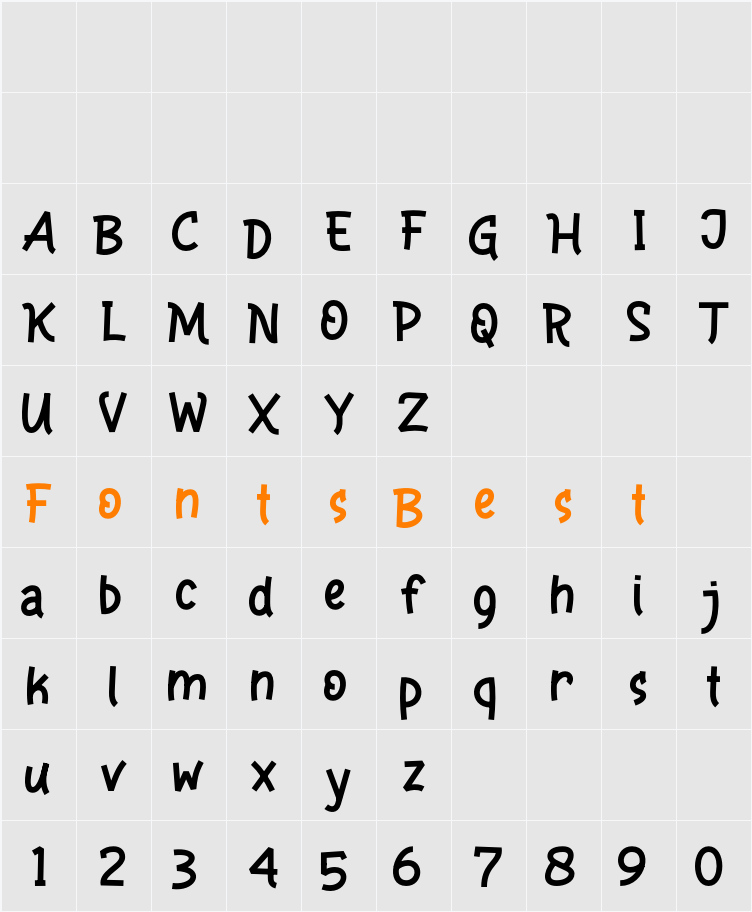 Cheerful Sunday FREE Character Map