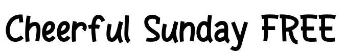Cheerful Sunday FREE Font Image