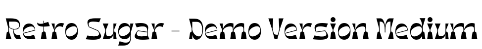 Retro Sugar - Demo Version Medium Font Image