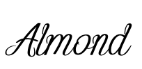 Almond Font Image